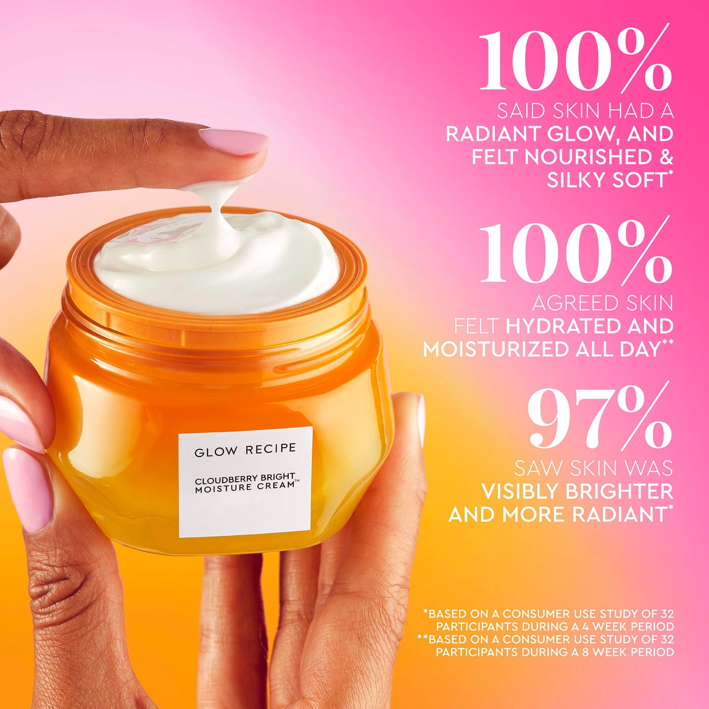 Glow Recipe Cloudberry Bright Face Cream Refill Pod – Ultra Moisturizing Korean Face Cream for Women with CoQ10, Multi Peptides & Vitamin C to Brighten, Repair Skin Barrier & Even Skin Tone (50 ml)