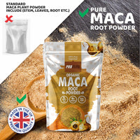 Organic Maca Root Powder 500g Supports Immunity | Premium Macaroot Superfood Super Greens Performance & Endurance Powder | Vegan Pure Peruvian Zero Additives Maca Powder by PROELITE