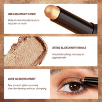 Bisienya Eyeshadow Stick 8PCS,Cream Eyeshadow Shimmer Stick,Eye Shadow Pencil Crayon, Eye Shadow Stick Set, Waterproof Pearly Sparkle Glitter Cream Stick Pen Eye Liner Makeup for Women