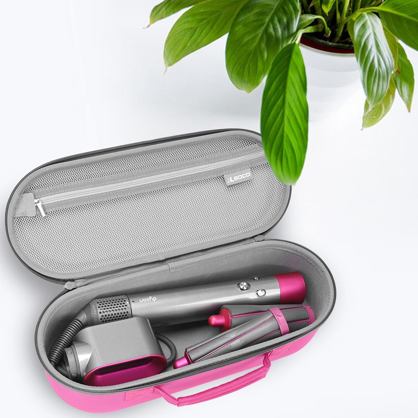 RLSOCO Travel Case for Dyson Airwrap Hair Styler & for New Dyson Airwrap Hair Styler - Pink(Case Only)