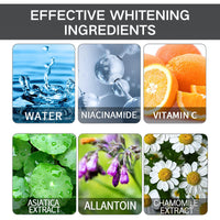 6PCS Skin Bleaching Cream Skincare Set, Skin Whitening Cream Set, Skin Lightening Cream, Snow Bleach Cream, Skin Bleach for Face/Intimate Area/Knees/Elbows/Inner Thigh/Armpit