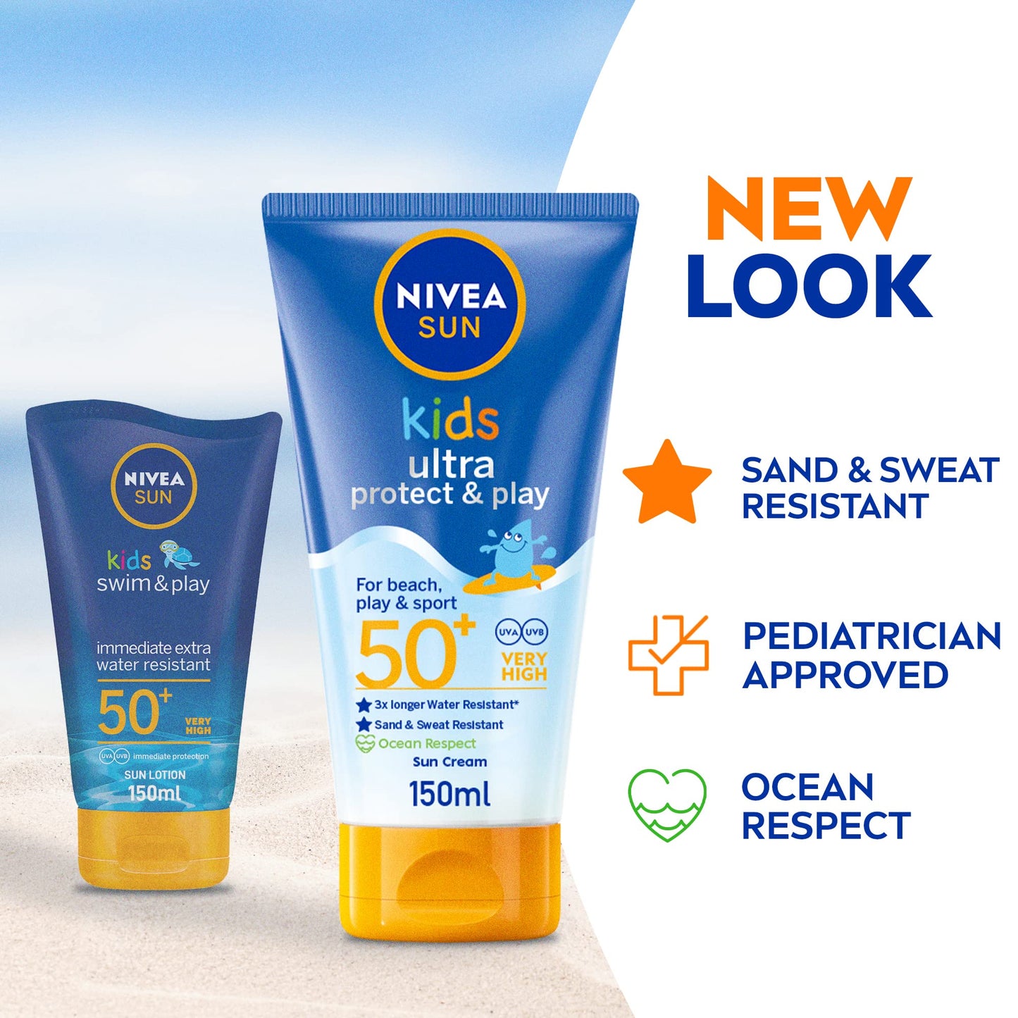 Nivea Sun Kids Swim and Play Sun Lotion, 150 ml