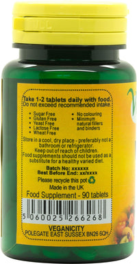 Veganicity Vitamin D3 400iu (10µg) : Vitamin D General Health & Joint Supplement: 90 Vegan Tablets, in a Planet-Friendly 99% Recycled Pot