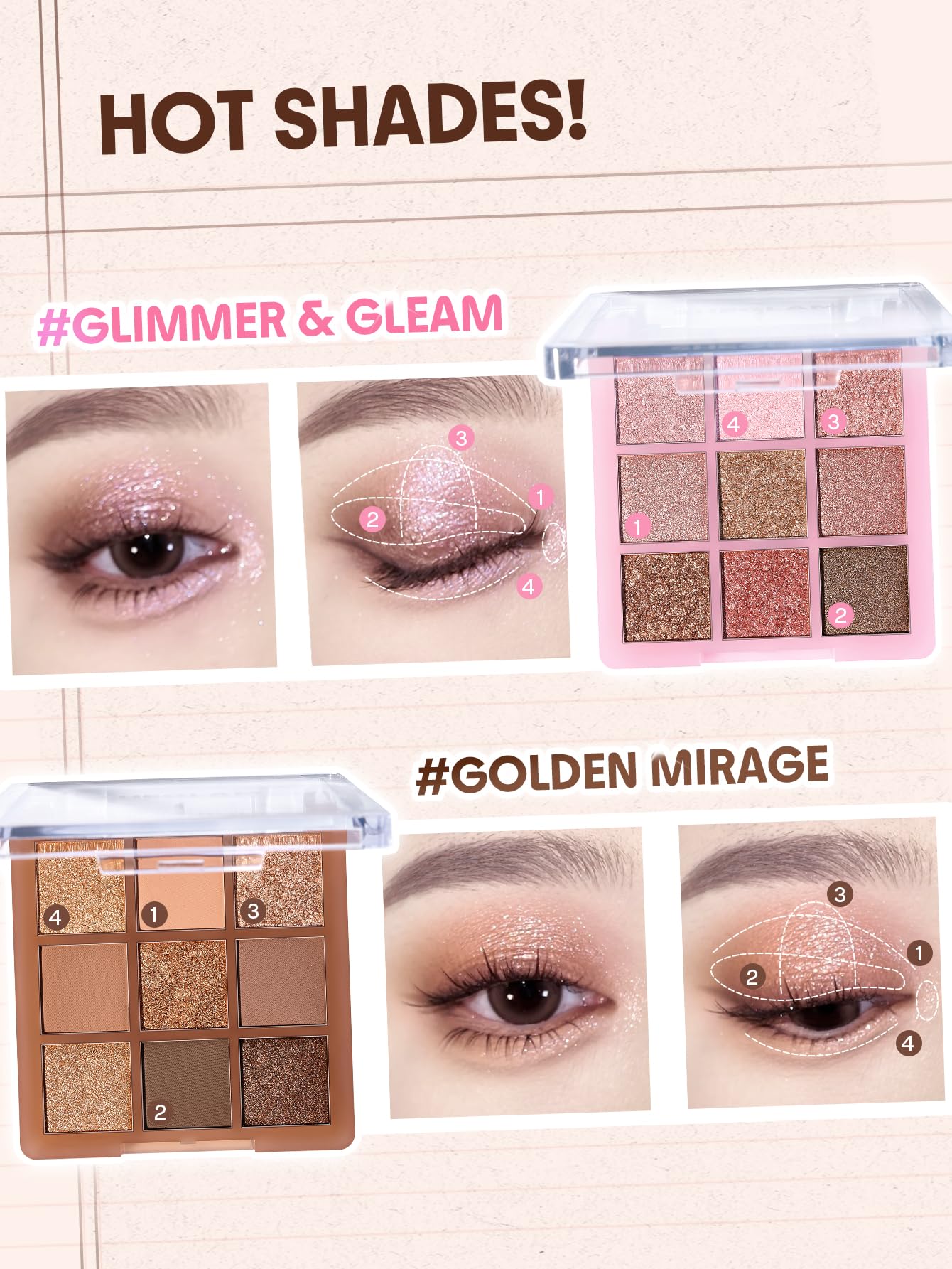 SHEGLAM Eyeshadow Palette 9-Color Ultra-pigmented Shimmer & Matte Shades, Vegan & Cruelty-free-Forever Matte