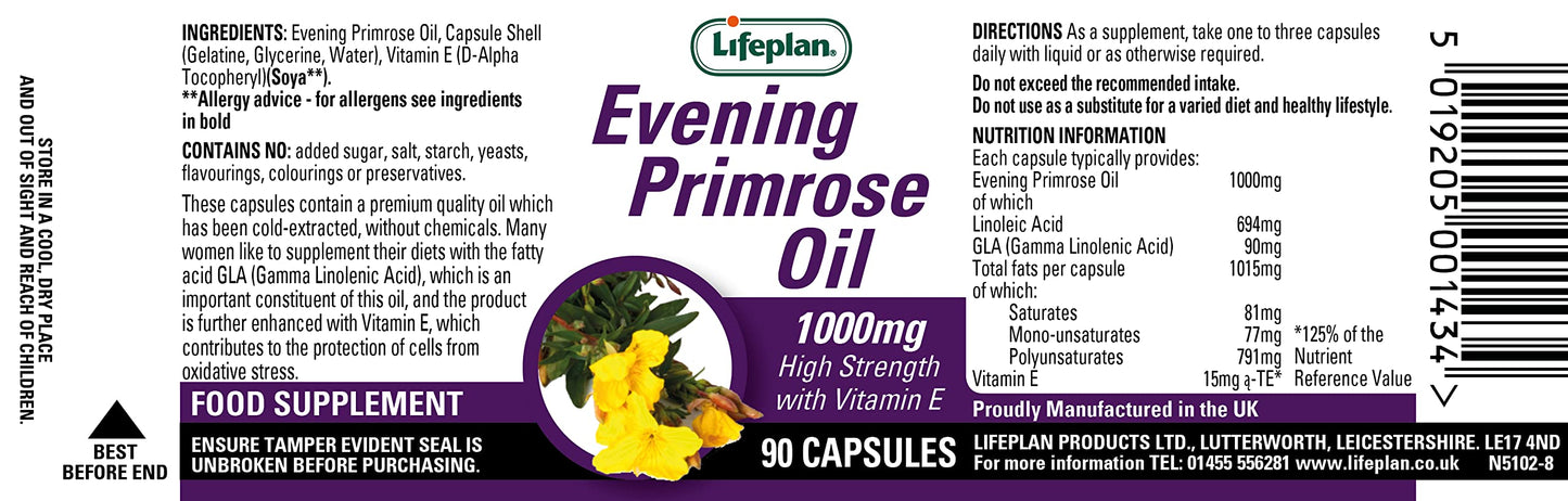 Evening Primrose Oil 1000mg 90's