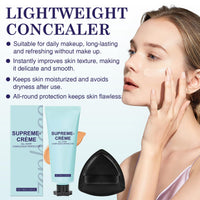 COWANIEE 2 Pcs Supreme Cream All-over Complexion Perfector Set, Waterproof & Transfer-resistant Skin Tint, Long-lasting Supreme Creme