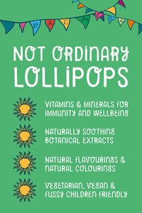 Healthipops Vitamin & Mineral Lollipops Kids' Multivit Suitable for Ages 4+ with Added Vitamin A, B6, B12, C, D3, E & Zinc, Strawberry Flavour 14 Lollipops