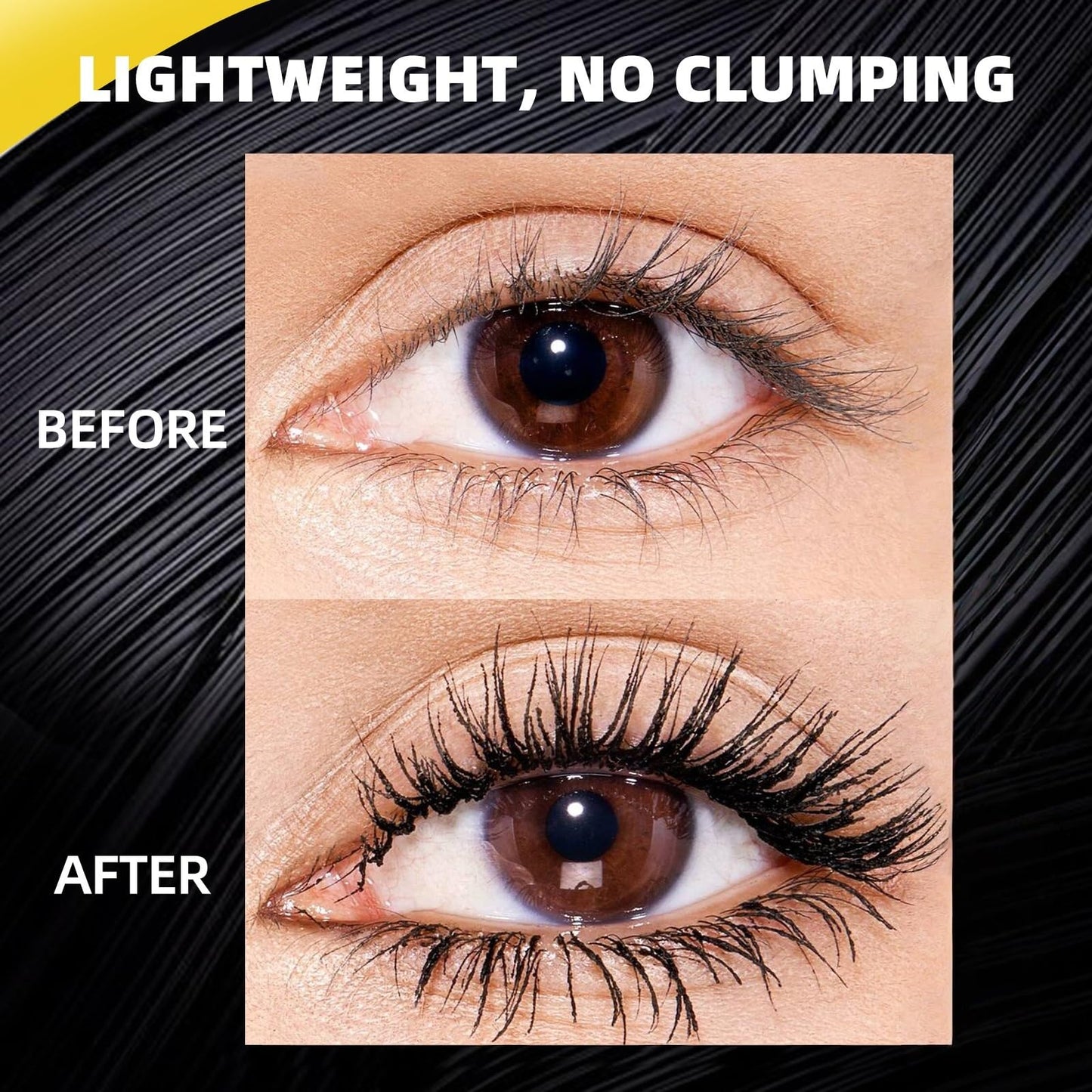 Fankayi Black Mascara,Bu/bble Mascara,Waterproof Long-lasting Ma/scara,Volume and Length Formula for Bold,Long Lasting Non-smudged,Enhances the Natural Look,Creates Thick,Clump-Proof,Well-Defined Lashes