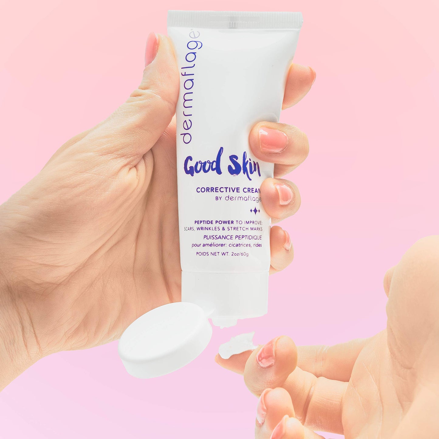 Dermaflage Acne Scar Removal Cream With Peptide Power, Fade Acne, Surgical Scars, Stretch Marks And Wrinkles With Good Skin, 2 oz