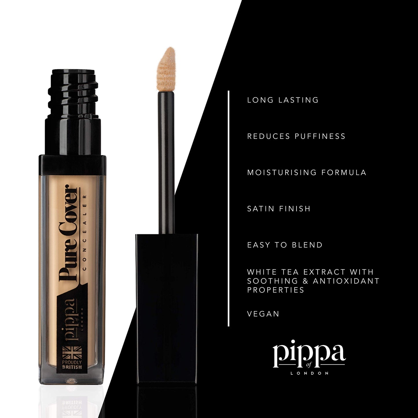 Pippa Of London Pippa of London Pure Concealer Apricot 453 Quick Drying Liquid Under Eye Concealer