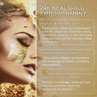 Yongst Gold Foil Peel Off Mask - Fade Wrinkles - Purifying Acne & Reducing Fine Lines - Skin Care Face Lifting Firming