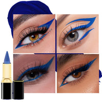 AurolaGlow Long-lasting Blue Eyeliner Pencil - Waterproof, Quick-drying,It's An Eye Makeup Product That Is Easy To Control And Suitable For All Eye Shapes. (05 Blue)