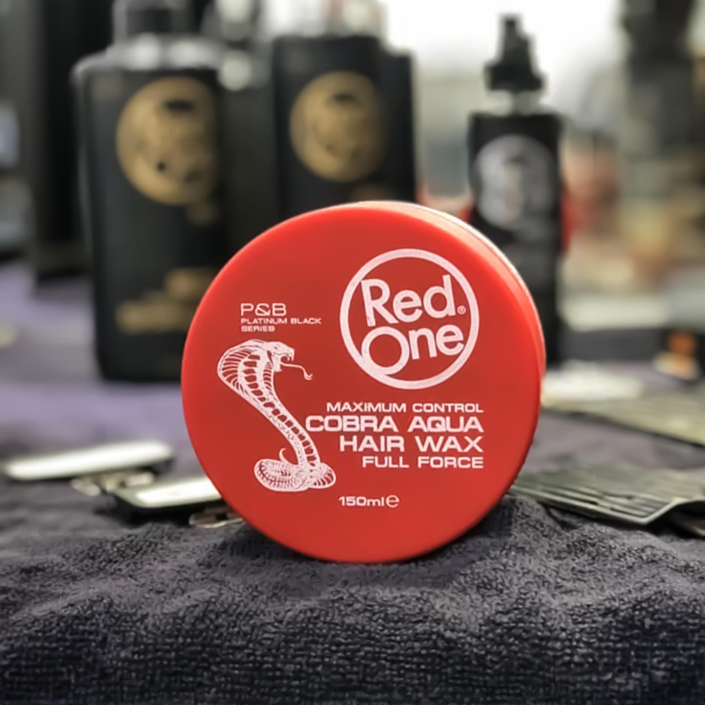 Redone Hair Styling Aqua Hair Wax Cobra 150ml | Full Force | Strong Hold | Lemon & Mandarine Scent | Women & Men Hair Wax | Texturizing | 150ml