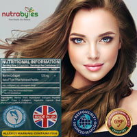 High Strength Marine Collagen Capsules - 1250mg Hydrolysed Collagen Supplement - Type 1 Hydrolysed Collagen Peptides - 180 Collagen Capsules - 3 Months Supply - Collagen Supplements for Women & Men