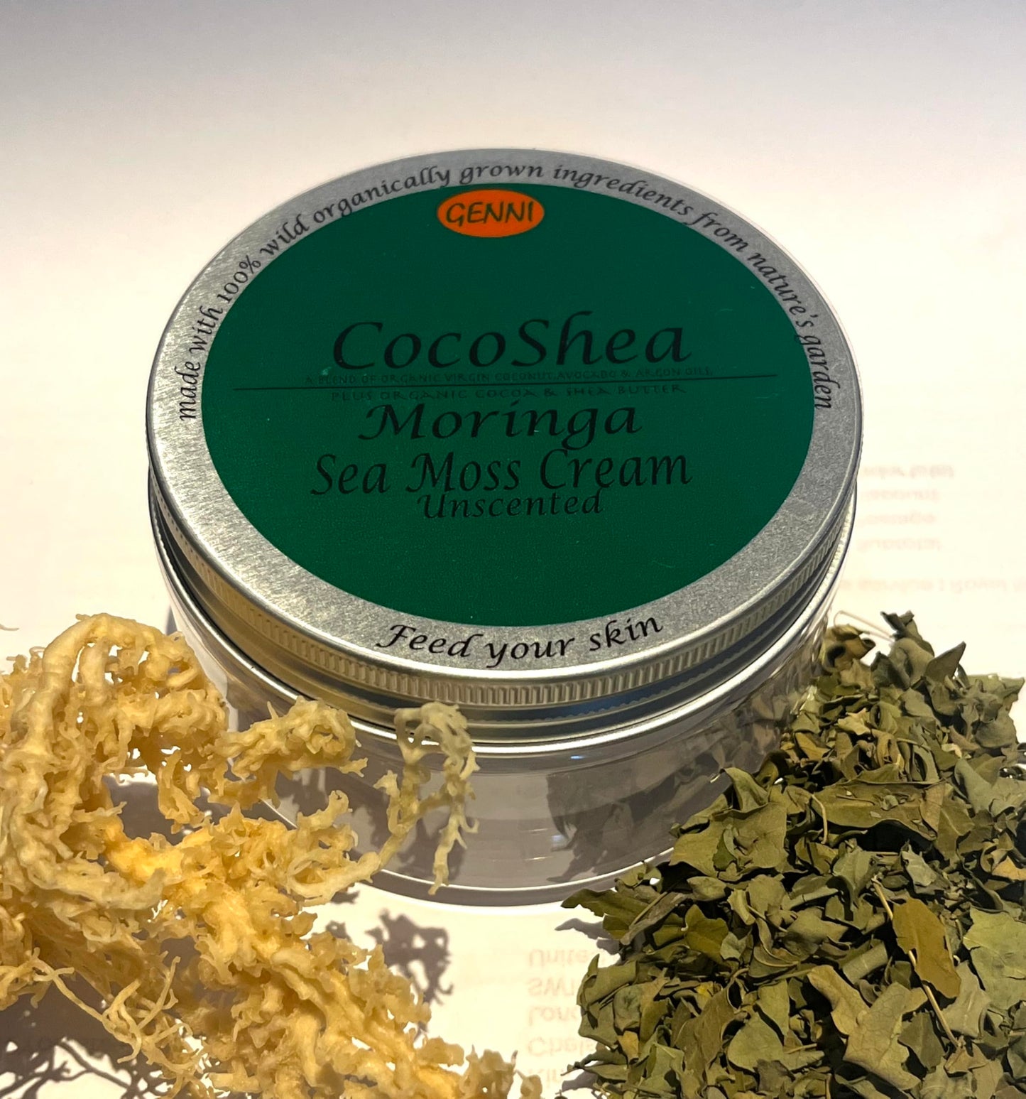Cocoshea Sea Moss Cream | Nourishing and Moisturinsing | Made with Sea moss, Cocoa & Shea butters, Argan, Advocado Coconut oils | Unscented | Vegan & Animal freindly Skincare
