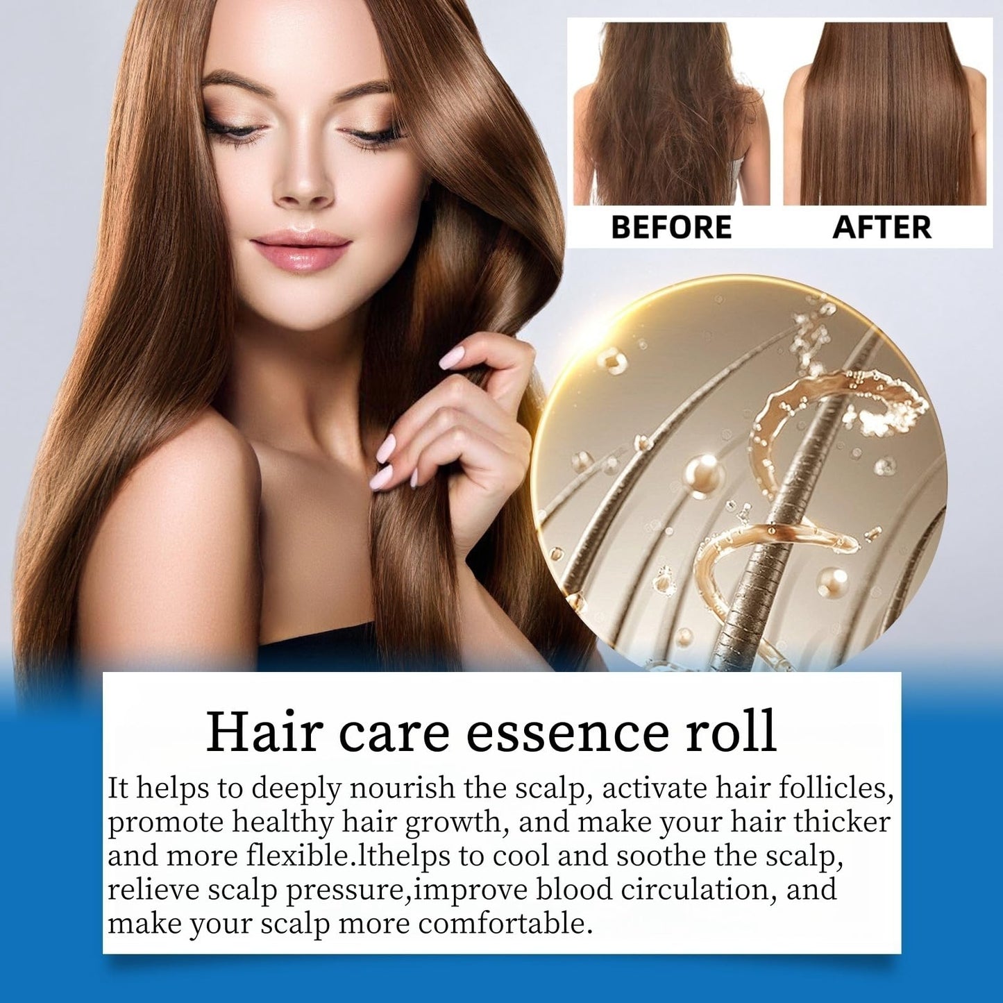 Sca-lp Cooling Hair Ampoule, Hair Growth Serums for Hair Loss,Sca-lpy Ha-ir Gro-wth Serum for Men & Women,Ha-ir Loss Treatment for Women,Ha-ir Oil for Dry Damaged Ha-ir,Dry Ha-ir Treatments