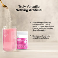 Wellbeing Nutrition Beauty Collagen with Hyaluronic Acid | Collagen Supplements for Women & Men | Collagen Powder with Biotin and Vitamins for Skin Radiance & Anti-Aging | 250g-Strawberry Watermelon