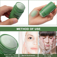 SUNDEER Green Tea Purifying Clay Mask,Face Moisturizes Deep Cleansing Oil Control,Blackhead Remover,Deep Clean Pore,Improves Skin Care for All Skin Types Men Women (Green Tea)