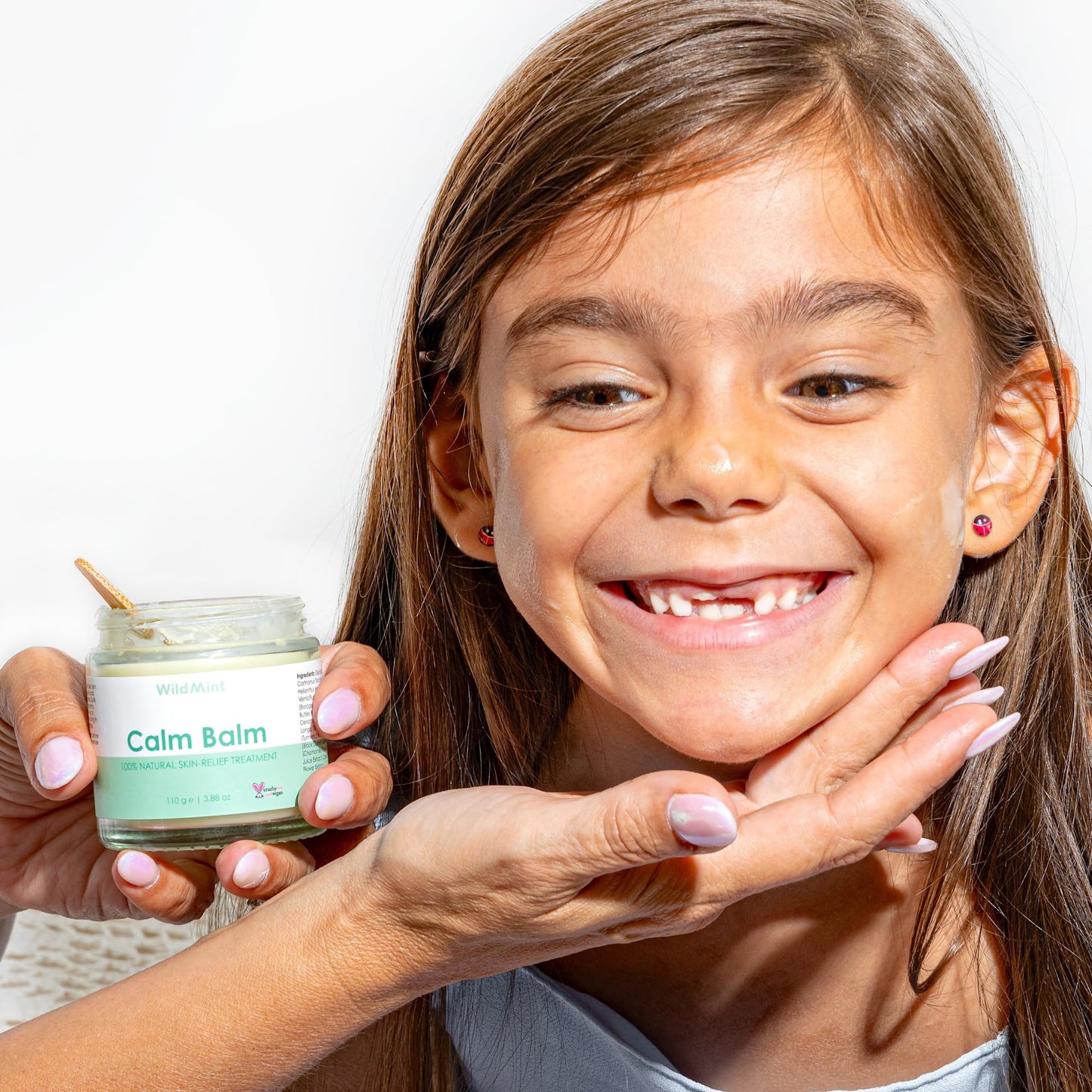 WildMint Calm Balm 100% Natural Relief Treatment for Sore, Itchy & Dry Skin | Intensive Shea Butter Moisturiser Suitable for Baby with Sensitive Skin Prone to Eczema, Redness & Irritation | 120ml