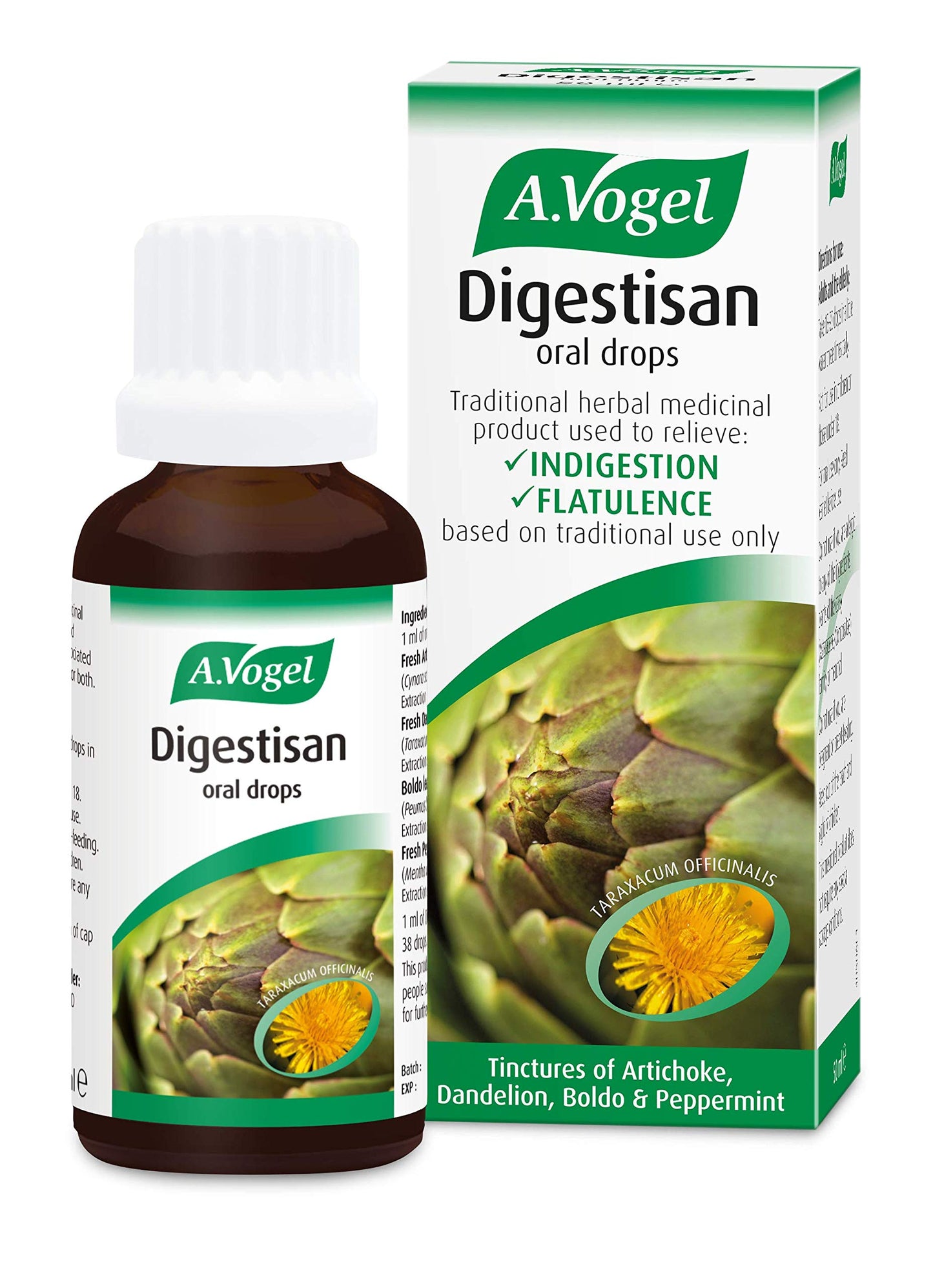 A.Vogel Digestisan Oral Drops 50ml | Indigestion Relief | Helps with Feeling of Fullness and Flatulence | 50ml