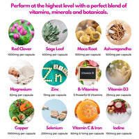 Meno Pact Support Complex - Perimenopause & Menopause Supplement for Women - 17 Active Ingredients - Formulated by Women’s Health Experts - High Strength Formula - 60 Vegan Capsules - Nutripact