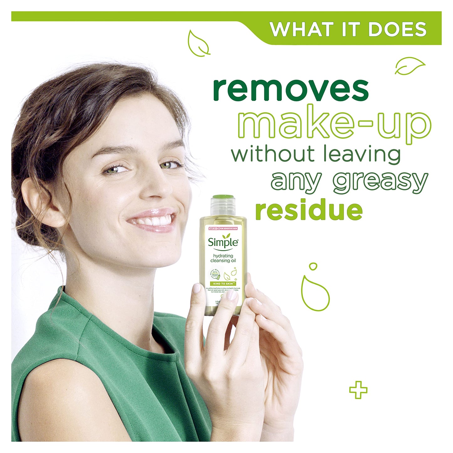 Simple Kind to Skin Hydrating Cleansing Oil cruelty-free and vegan sensitive skin cleanser 125 ml