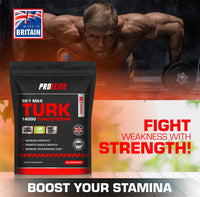Turkesterone 14000mg | 180 Capsules Vegan Ajuga Turkestanica 50:1 Extract Supplement - Turkesterone High Strength Muscle Growth & Strength - NO Fillers or Binders by PROELITE