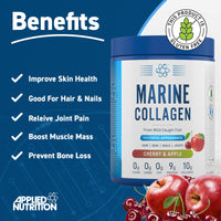 Applied Nutrition Marine Collagen Powder - Hydrolysed Collagen Protein, Healthy Skin, Hair, Nails (Cherry & Apple) (300g - 25 Servings)