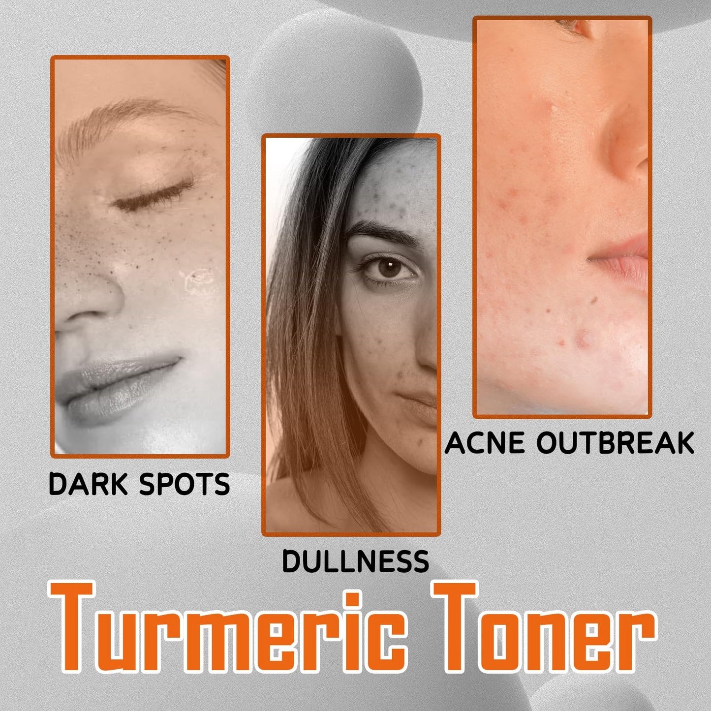 Face Toner - Turmeric Toner for Face - Face Care for Hydrating,Repairing,Anti-Aging - Natural Turmeric Essence Skincare Toner - Moisturizing,Soothing,Brightening Facial Toner