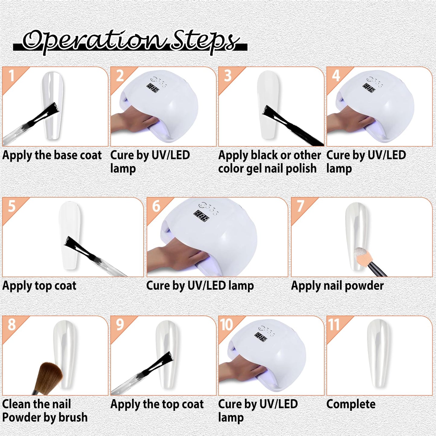 Upgrade Glassy Pearl Nail Powder - GJNL High Gloss White Pearlescent Chrome Powder, Glazed Donut Clear Moonlight Effect Iridescent Powder for Nails