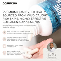 CORREXIKO Marine Collagen Capsules & Ultra Omega 3 Supplement Bundle - 2000mg Hydrolysed Collagen Peptides with Vitamins - High Strength Omega 3 Capsules - for Hair, Skin & Nails - 30 Day Supply