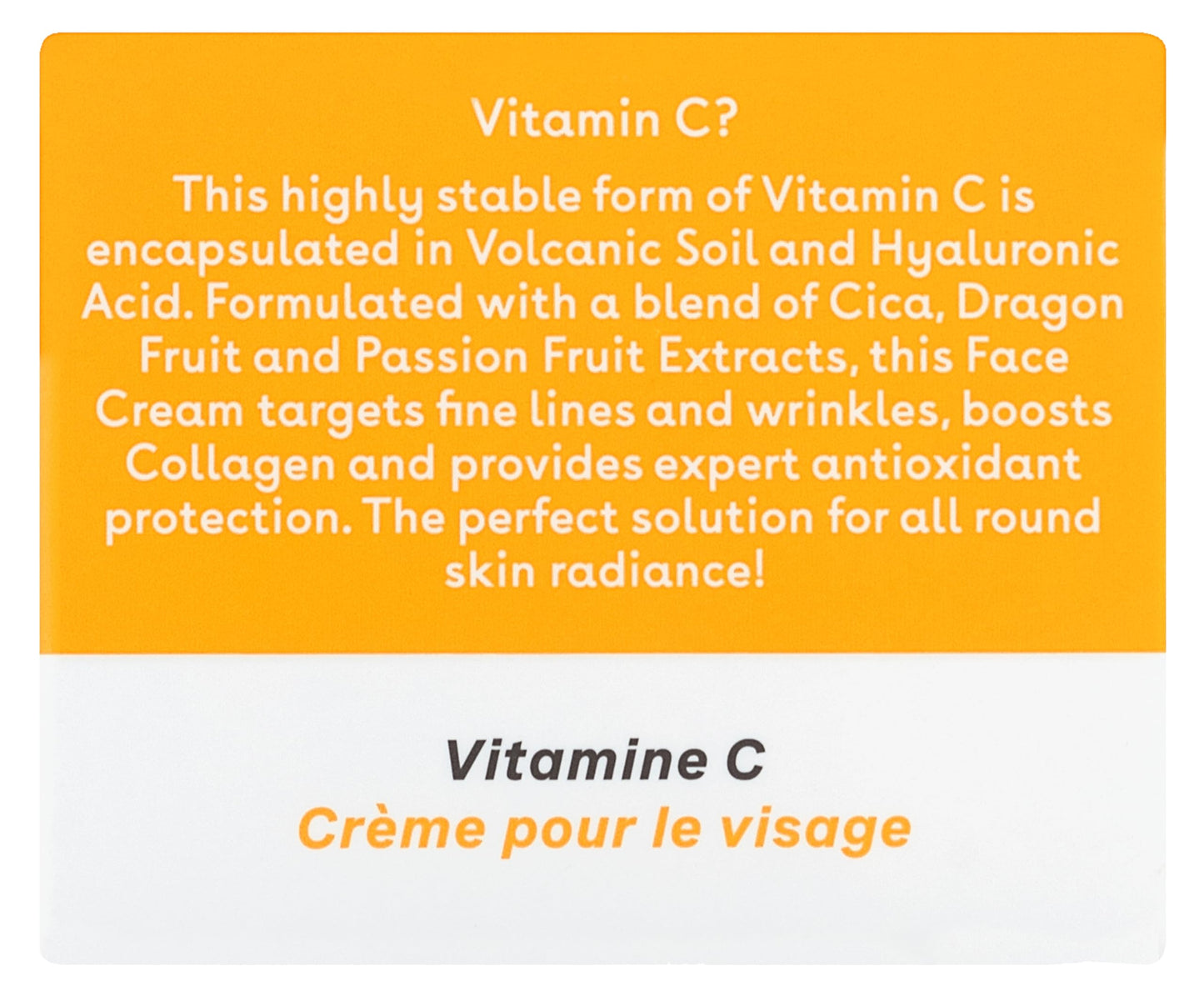 Q+A Vitamin C Radiance Cream - Hydrating, Anti-Ageing Face Cream with Collagen Boosting Vitamin C, Elasticity Enhancing Centella Asiatica & Antioxidant-Rich Tropical Fruit for Glowing Skin, 50g