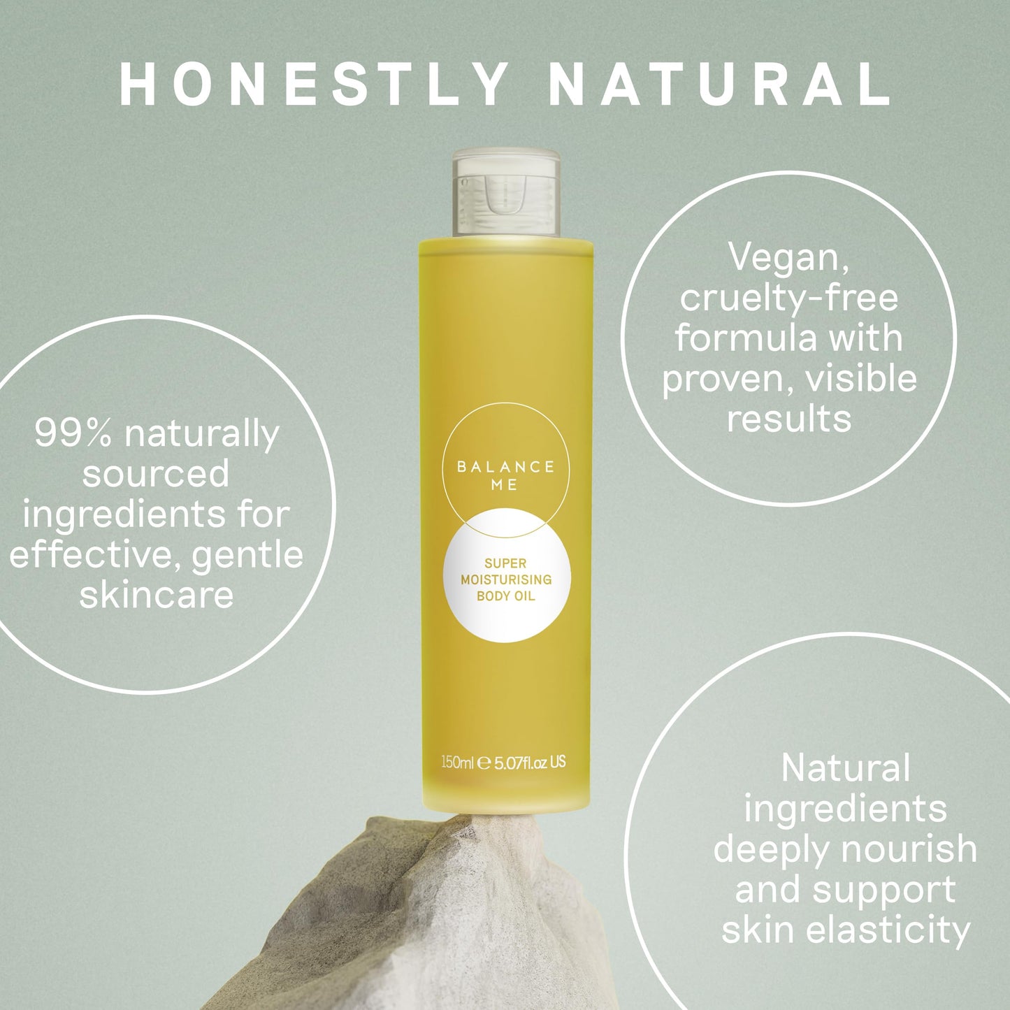 Balance Me Super Moisturising Body Oil 150ml, Made With Rosehip Oil and Neroli, Body Moisturiser That Supports the Appearance of Stretch Marks and Dry Skin, Maternity and Pregnancy Safe