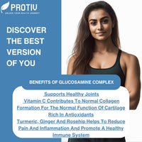 Protiv Glucosamine Sulphate 2KCL 1000mg 60 Tablets | 888mg Base Glucosamine per Tablet | UK Manufactured