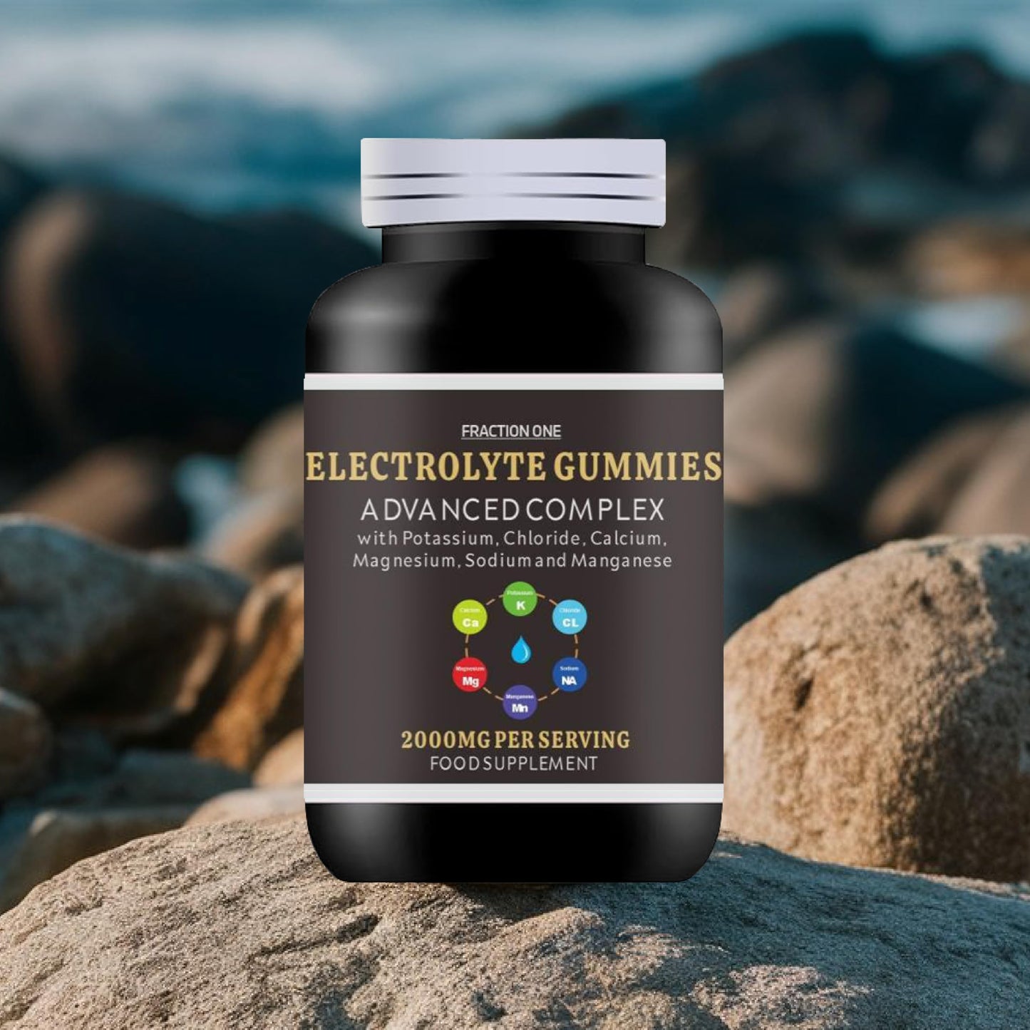 Electrolytes Gummies - 120 Gummies - 60 Servings - 2000MG Per Serving - Potassium, Chloride, Calcium, Magnesium, Sodium & Manganese - Alternative to Electrolyte Tablets & Electrolytes Powder