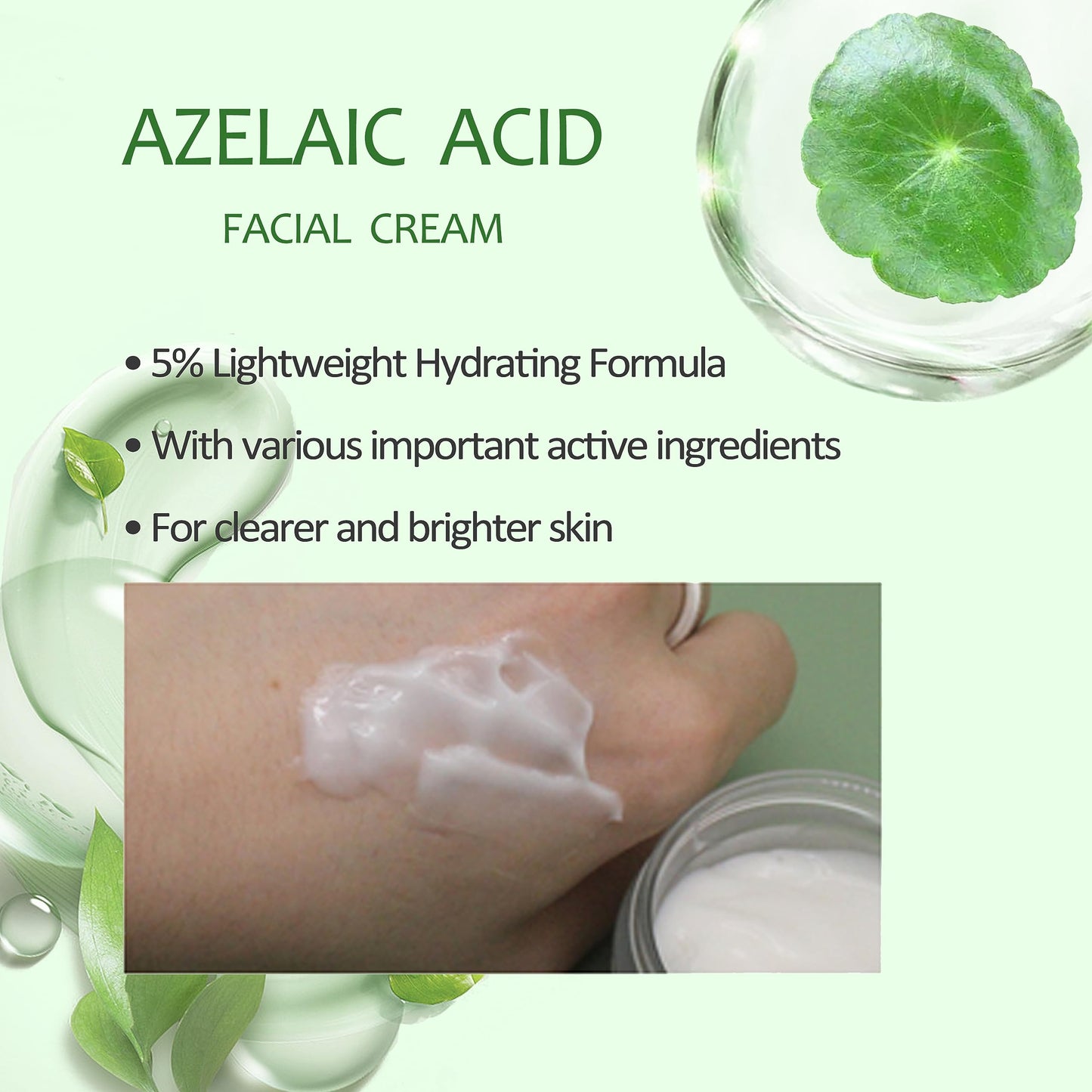 PrimeCove - 5% Azelaic Acid Facial Cream (50g) | Lightweight Hydrating Formula With Niacinamide For Clearer & Brighter Skin