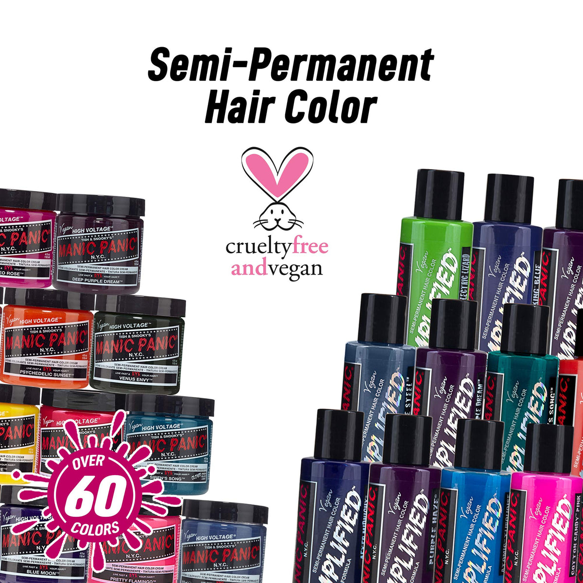 Manic Panic - Electric Amethyst Classic Creme Vegan Cruelty Free Purple Semi Permanent Hair Dye - 1 x 118ml