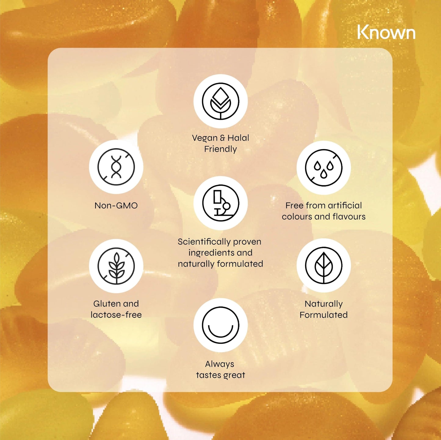 Known Advanced Menopause Support Liquid Bottle - Libifem® & Vollagen® - Supports Menopause Symptoms - Natural Orange & Honey Flavour - 14 Servings