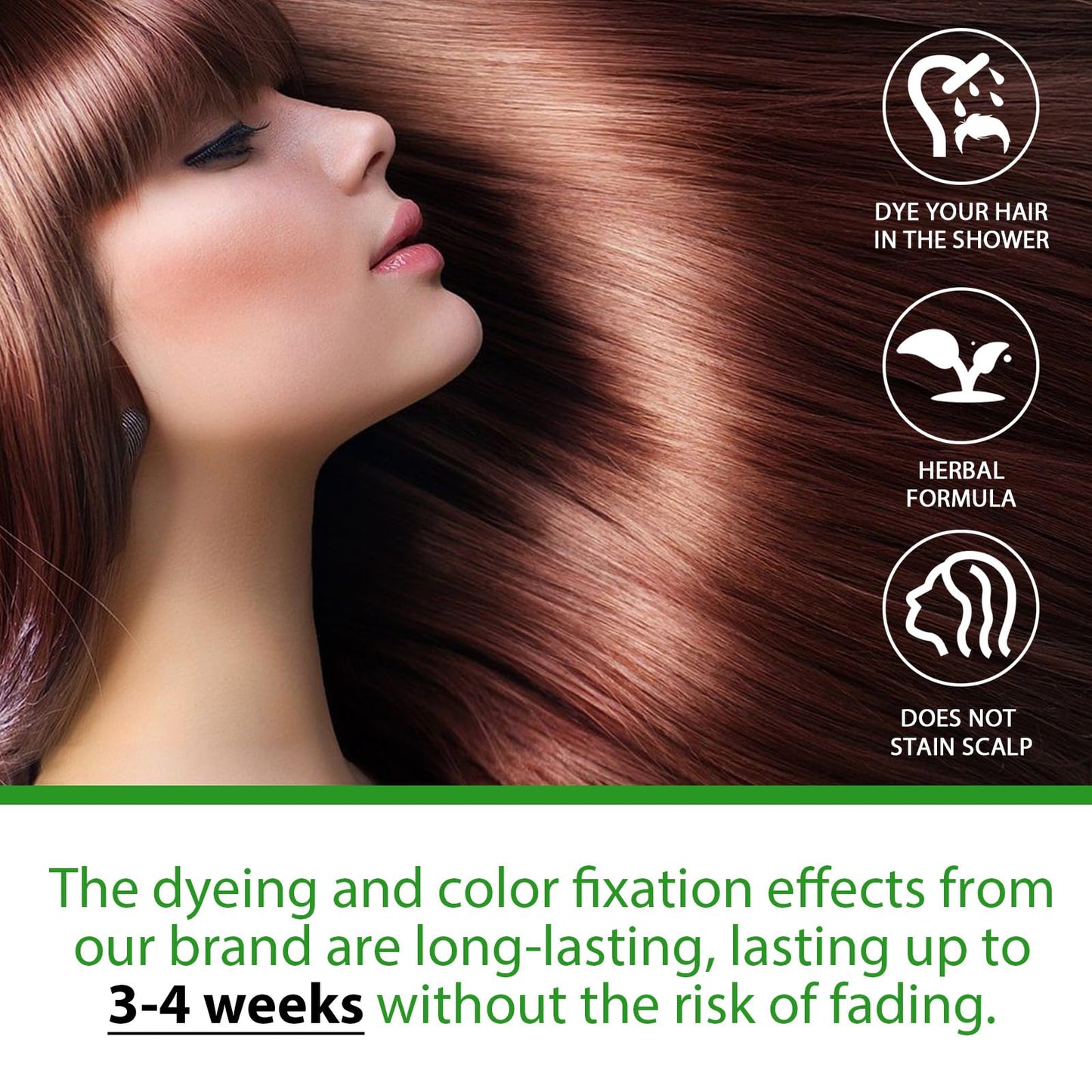 Dark Brown Hair Dye Shampoo, Hair Dye Shampoo 3 in 1 for Gray Hair Coverage Herbal Hair Dye Shampoo Natural Dark Brown Hair Color Shampoo for Women Men