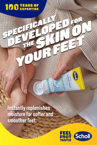 Scholl ExpertCare Hydration Boost Daily Moisturiser Cream for Feet 150ml, Fast Absorbing Foot Cream, Enriched with Glycerine and Skin Conditioning Complex for Softer Smoother Feet