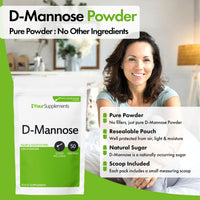 YourSupplements Your Supplements - D Mannose Pure Powder 50g | Natural & Non GMO | Vegetarian & Vegan Friendly | Scoop Included