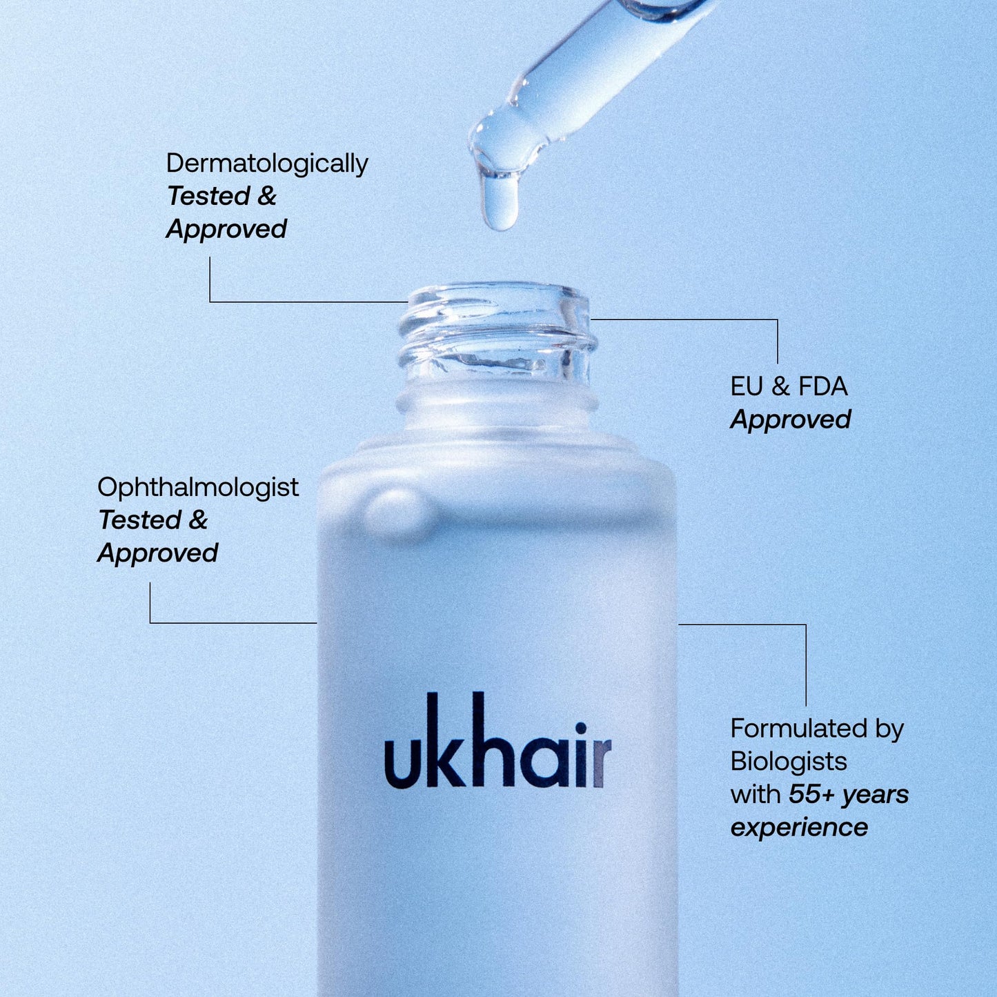 UKLASH Enhancing Hair Serum for Men and Women, Promotes Thickness in Thinning Hair & Hair Loss, Clinically Tested, Lightweight & Fast-Absorbing