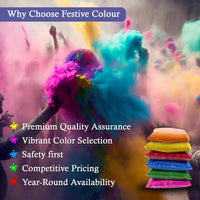 Generic 6 X100gms Holi Coloured Powder for Colour Run, Gender Reveal and Various Art