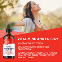 Vimergy Total Immune Blend– Fast-Absorbing Immune Support – All-Season, zinc, Thyme, & Mullein Drops – Non-GMO, Vegan, 57 serv (115 mL)