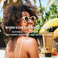 TBeautfave Beef Tallow Sunscreen SPF 50 Face, Beef Tallow Sun Cream SPF 50, Natural Sunscreen for Face & Body, Non Nano Zinc Oxide Sunscreens for All Skin Types, Lightweight, Non Greasy, 85g