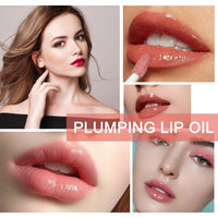 Ceboic Hydrating Lip Glow Oil, Moisturizing Lip Oil, Long Lasting Plumping Lip Gloss Non-Sticky Transparent Toot Lip Balm, Tinted Lip Prevents Lip Lines and Dry Cracked Lips (Raspberry)