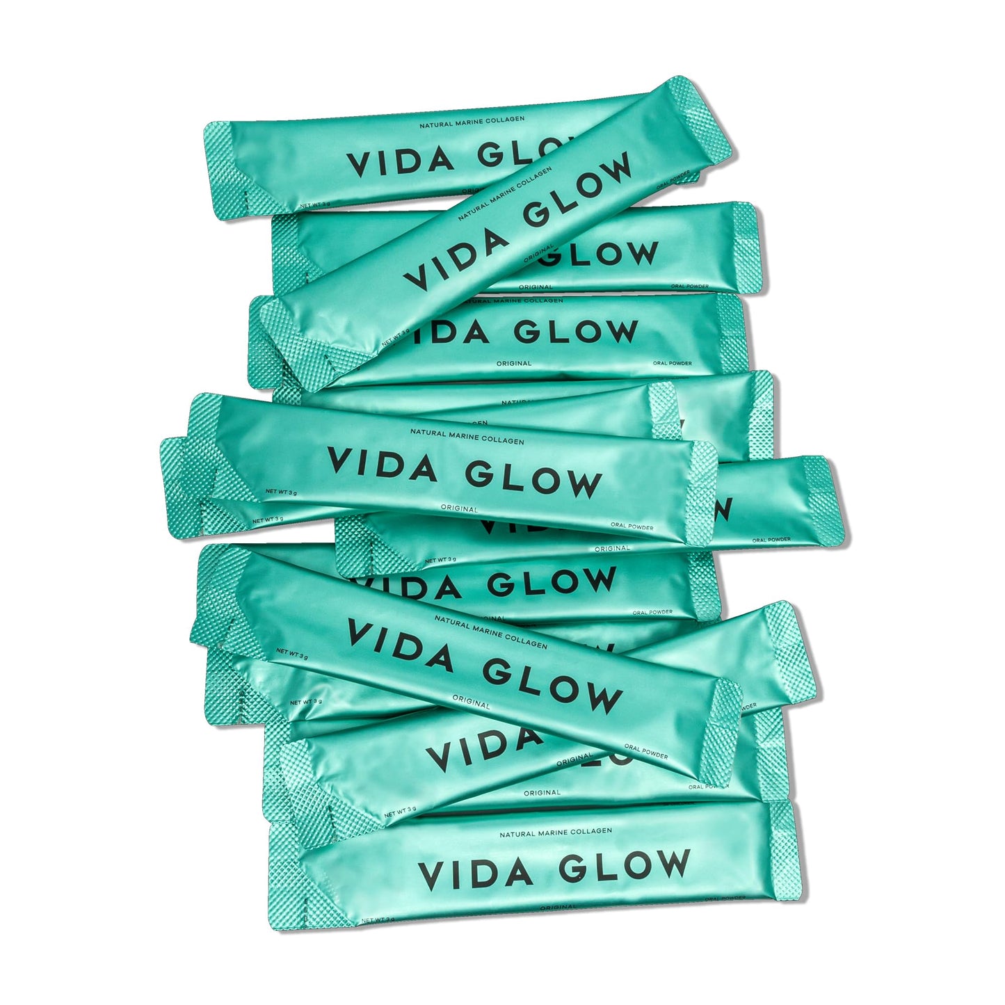 Vida Glow - Natural Hydrolysed Marine Collagen Sachets | Promotes Glowing Skin + Smooths Fine Lines (Original, 30 Sachets)