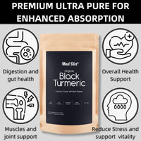 Mad Diet Organic Black Turmeric – 60 Capsules – Powerful Antioxidant & Anti-Inflammatory Support – Promotes Joint Health & Digestive Wellness