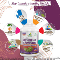 Ayushya Gymnema Sylvestre (Madhunaashini) Capsule, 500 mg Pure Extract, 60 Capsules