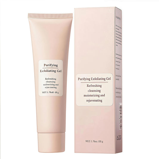 Purifying Exfoliating Gel for Women, Exfoliating Gel Face Scrub, Gentle Peeling Exfoliator, Softens Dead Skin, Cleansing & Moisturizing Facial Care
